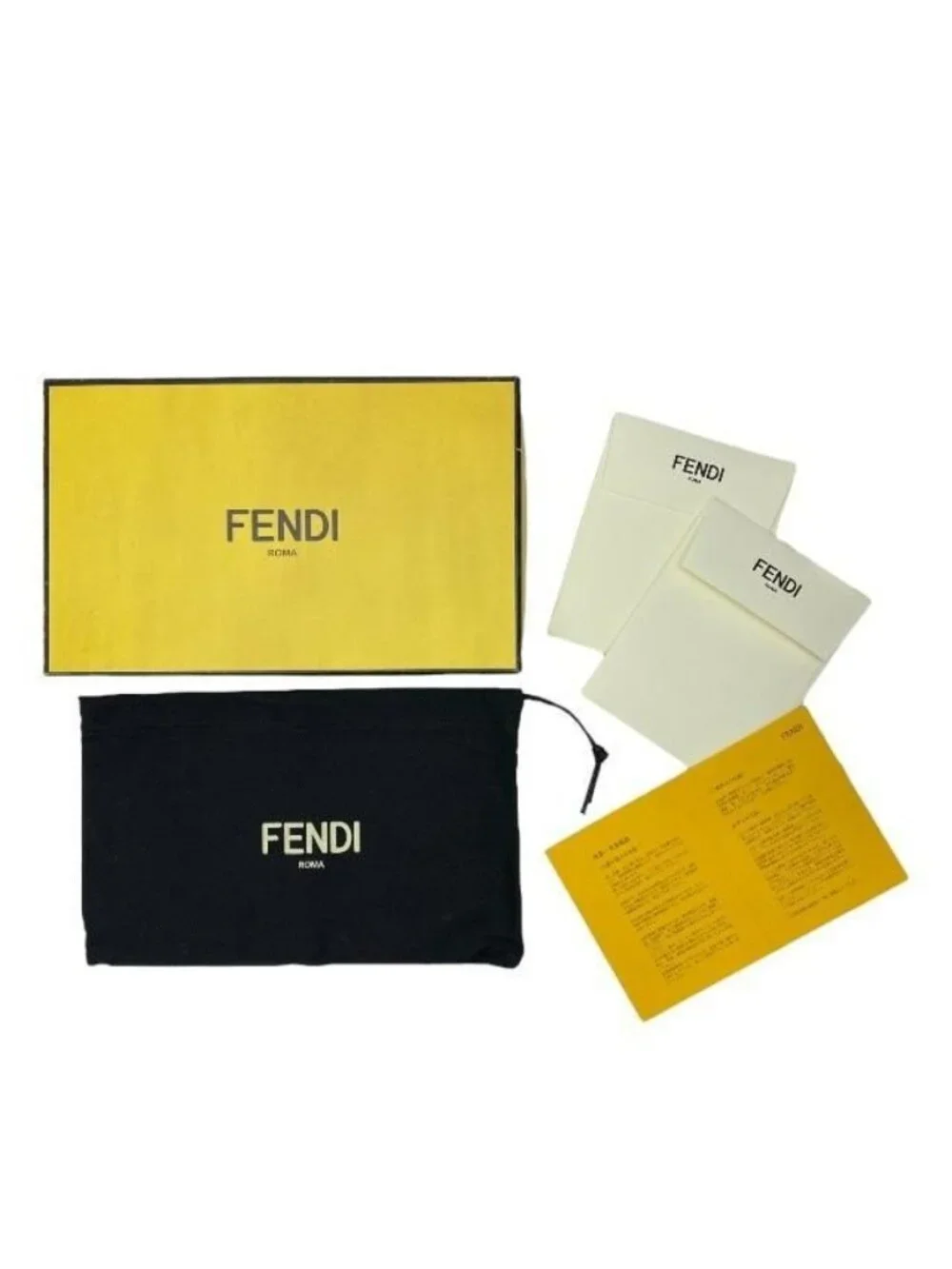 Fendi Selleria 7 M0186 Wallet Long Fold Leather Orange